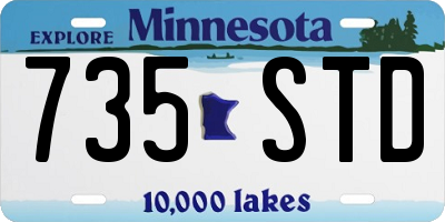 MN license plate 735STD