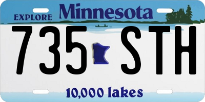 MN license plate 735STH