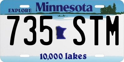 MN license plate 735STM