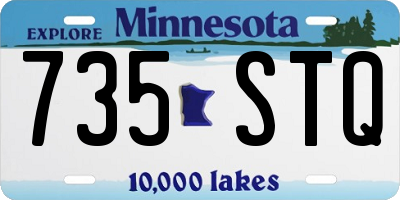 MN license plate 735STQ