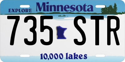 MN license plate 735STR