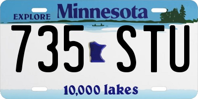 MN license plate 735STU