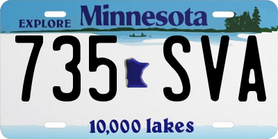 MN license plate 735SVA