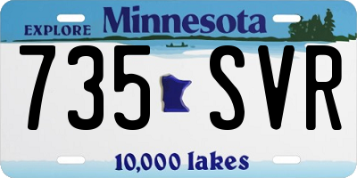 MN license plate 735SVR