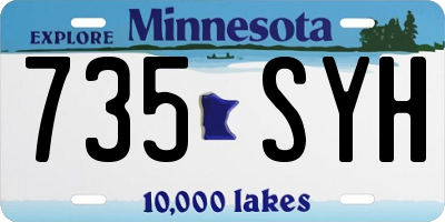 MN license plate 735SYH