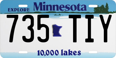 MN license plate 735TIY