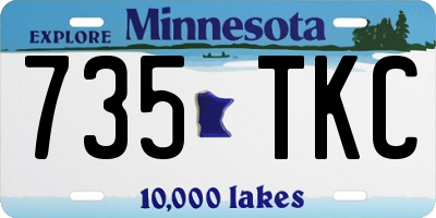 MN license plate 735TKC
