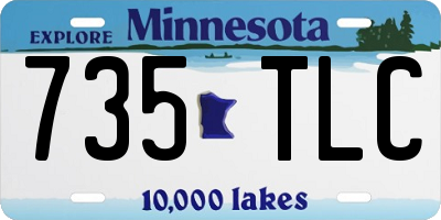 MN license plate 735TLC