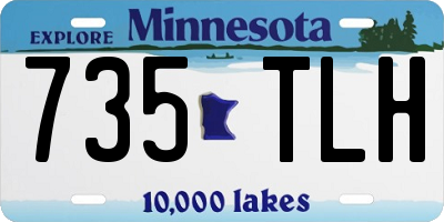 MN license plate 735TLH
