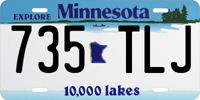 MN license plate 735TLJ