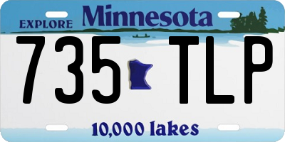 MN license plate 735TLP