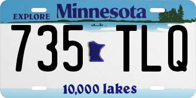 MN license plate 735TLQ