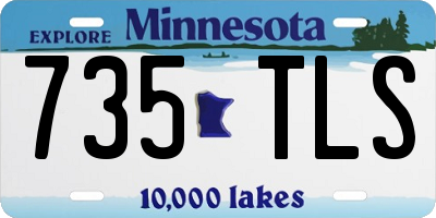 MN license plate 735TLS