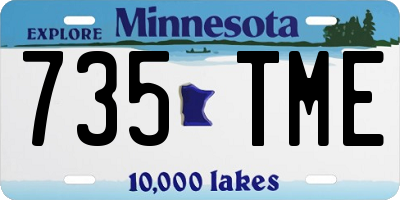 MN license plate 735TME