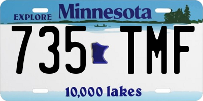 MN license plate 735TMF