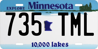 MN license plate 735TML