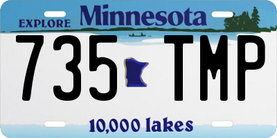 MN license plate 735TMP