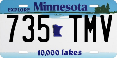 MN license plate 735TMV