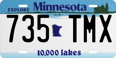 MN license plate 735TMX