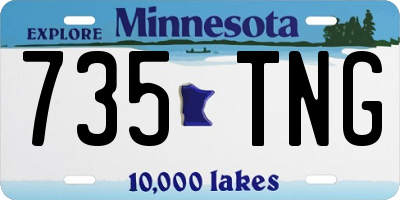 MN license plate 735TNG