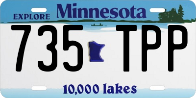 MN license plate 735TPP