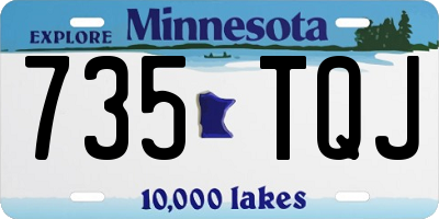 MN license plate 735TQJ
