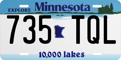 MN license plate 735TQL