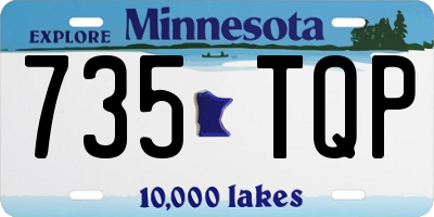 MN license plate 735TQP