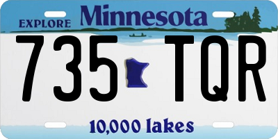 MN license plate 735TQR