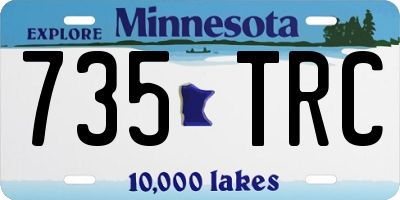 MN license plate 735TRC