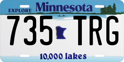 MN license plate 735TRG