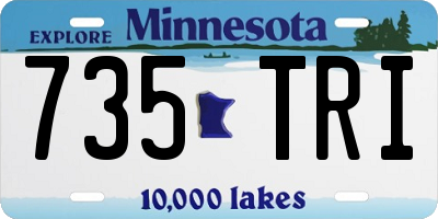 MN license plate 735TRI