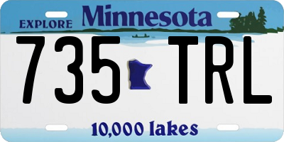 MN license plate 735TRL