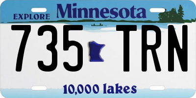 MN license plate 735TRN