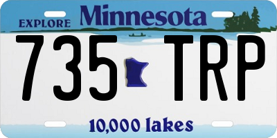 MN license plate 735TRP