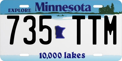 MN license plate 735TTM