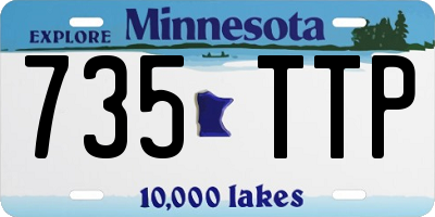 MN license plate 735TTP