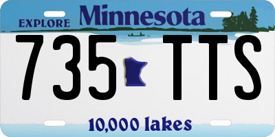 MN license plate 735TTS