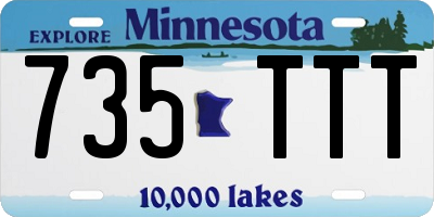 MN license plate 735TTT