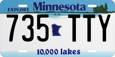 MN license plate 735TTY