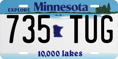 MN license plate 735TUG