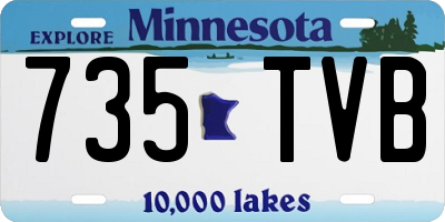 MN license plate 735TVB