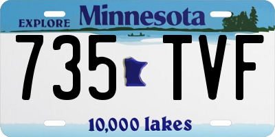 MN license plate 735TVF