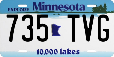 MN license plate 735TVG