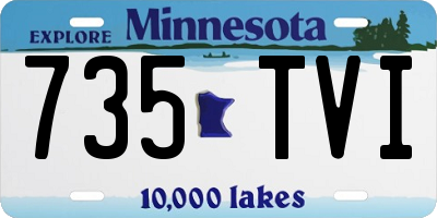 MN license plate 735TVI