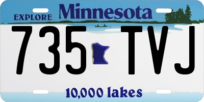MN license plate 735TVJ