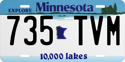 MN license plate 735TVM