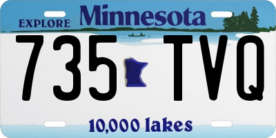 MN license plate 735TVQ