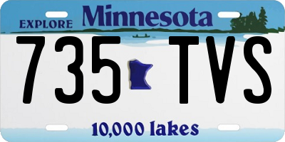 MN license plate 735TVS