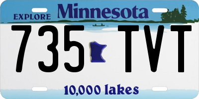 MN license plate 735TVT